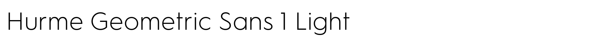 Hurme Geometric Sans 1 Light image